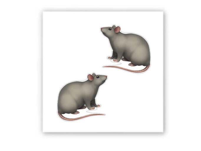 3D стикер Stix крысы