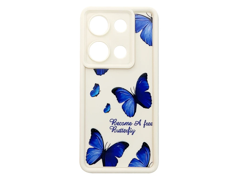 TPU Butterflies Blue Camera Redmi Note 13 Pro 4G/Poco M6 Pro 4G/Redmi Note 14S vanilla