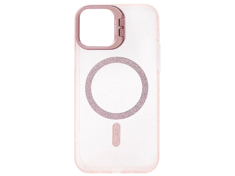 Накладка Crystalshine Bracket Protection MagSafe iPhone 15 pink