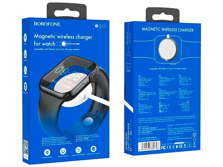 Кабель Borofone BQ13 magnetic Apple Watch Type-C (1.2m) white