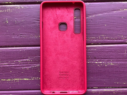 Копия оригинала низ Samsung A9(18) розовый красный