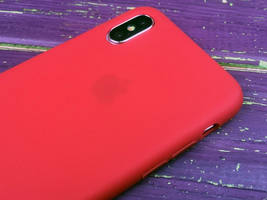 Case soft touch 1:1 iP Xs Max (14) red