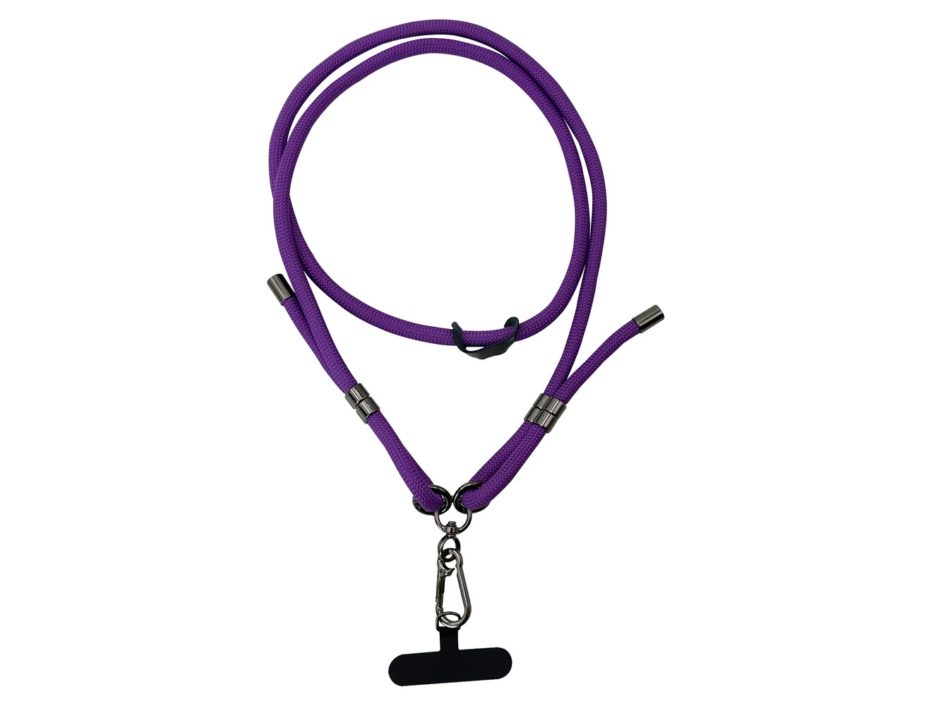 Ремінець-шнурок для телефону з карабіном (1.5m) purple