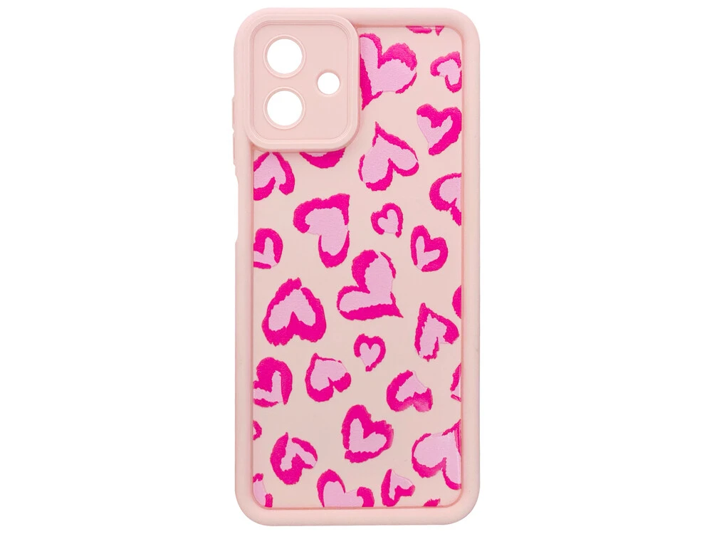 TPU Big Hearts Camera Samsung A07 pink