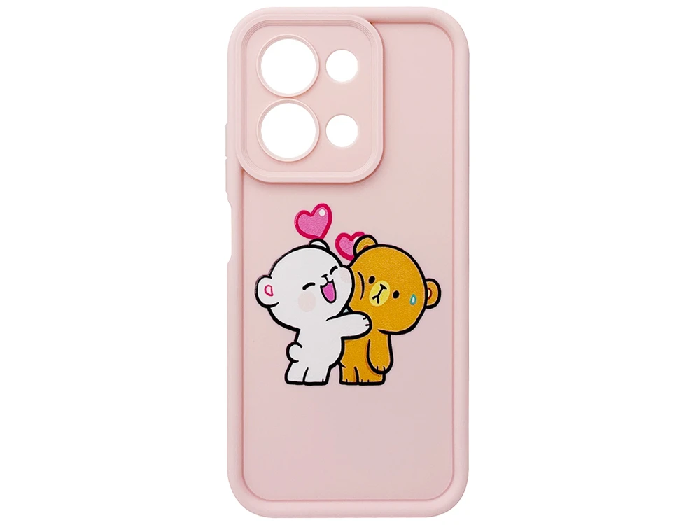 TPU Teddy Love Camera Redmi 15C (EU vers.) pink