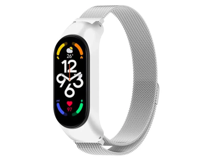 Metal Milanese Mi Band 7 matte silver