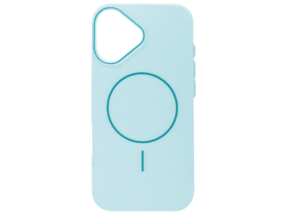 Накладка Color Glitter Magnetic iPhone 17 light blue