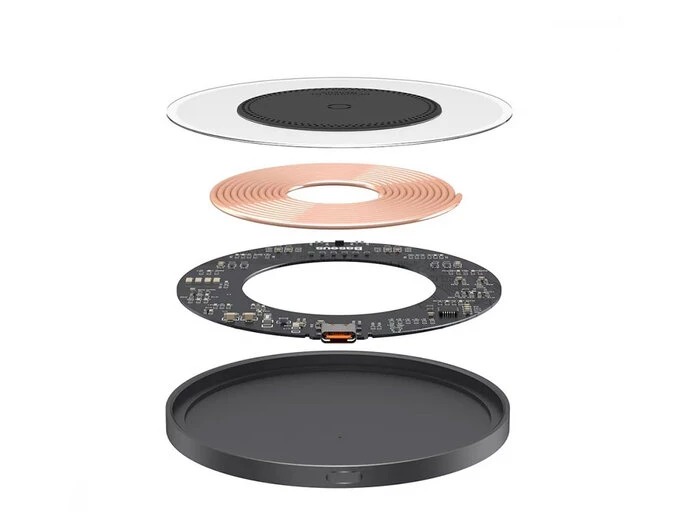Wireless Charger Baseus Simple 2 15W Type-C black