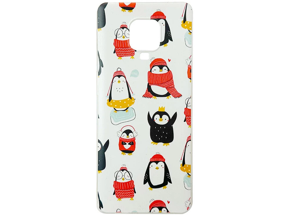 Накладка силікон Print Redmi Note 9s/Note 9 Pro/Note 9 Pro Max Happy penguins