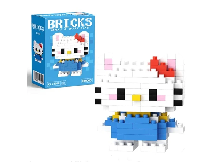 Конструктор фігурка Пікселі BRICKS Hello Kitty Blue уцінка