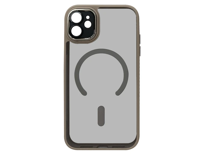 Накладка Metal Protection MagSafe iPhone 11 beige