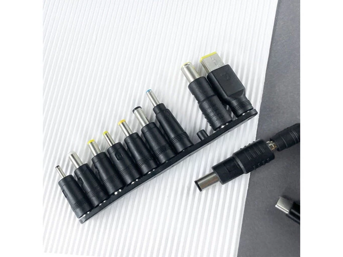 Кабель живлення для ноутбука 65W USB Type-C на DC 10 in 1 (Black)