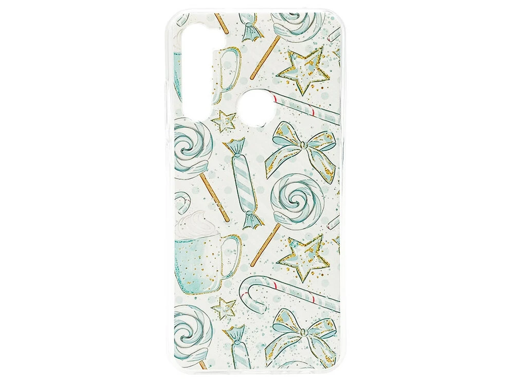 Накладка силікон Print Redmi Note 8T Holiday mood mint