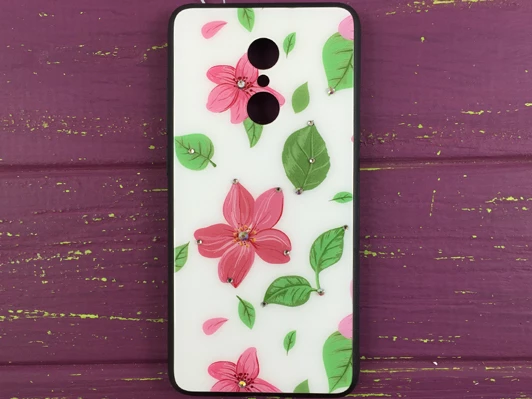 TPU+Glass Diamond Redmi 5 Flower