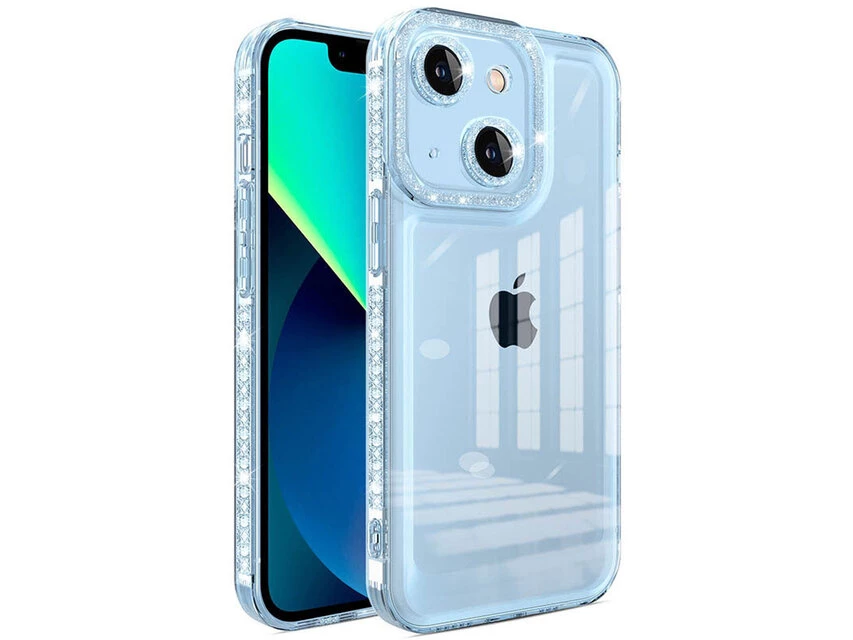 Силікон Starfall Clear iPhone 13 blue