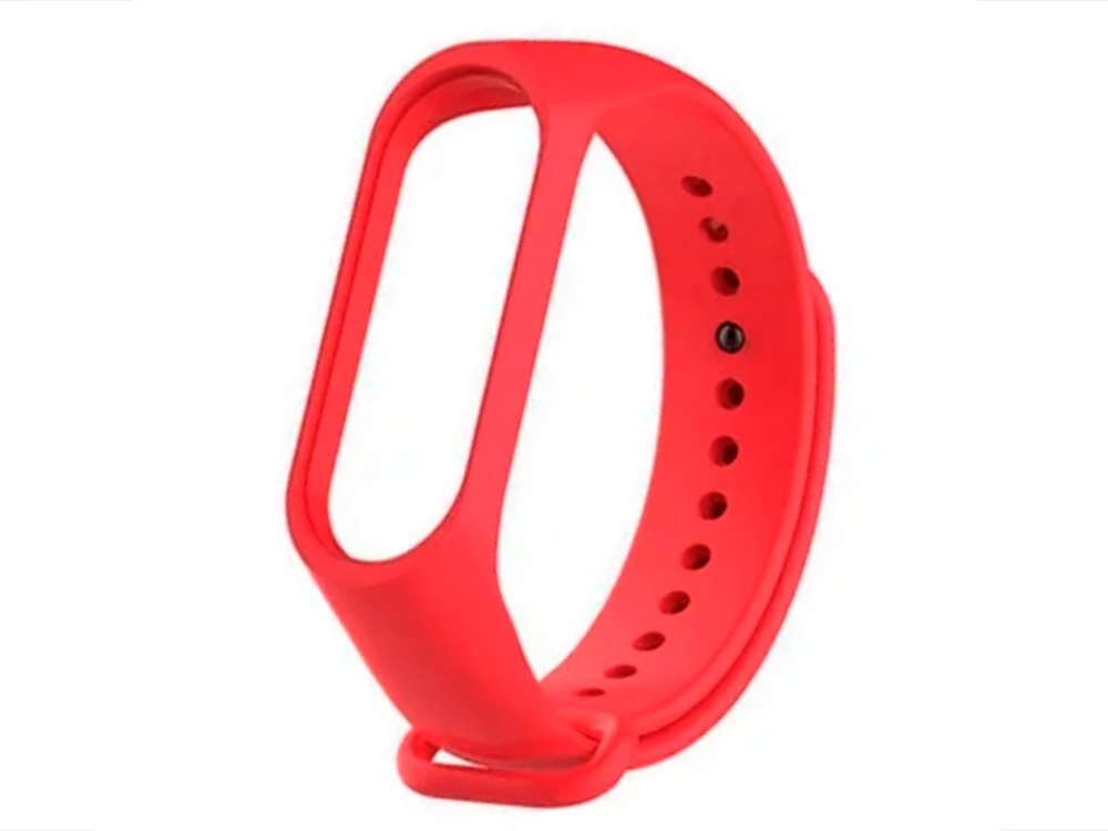 Ремінець силікон Mi Band 3/4 red