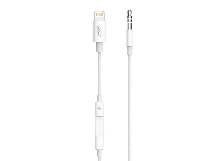 Кабель AUX XO NB-R192A Lightning to 3.5 mm (1m) white