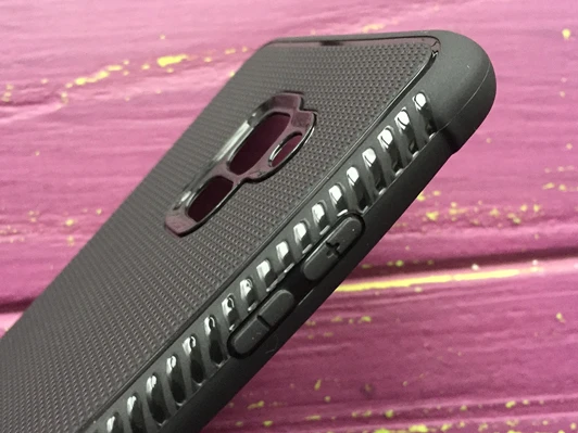 Силікон ребристий бік Samsung A8+(18) Black