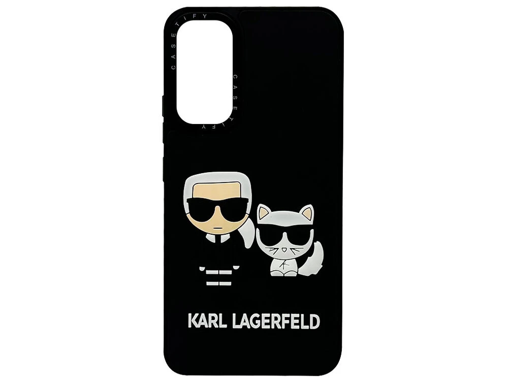 Casetify Karl Lagerfeld Samsung A05s with cat black