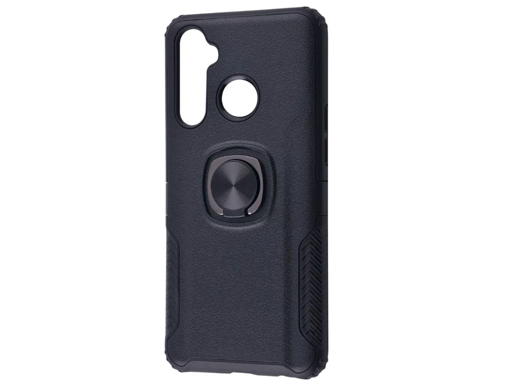 Case ring техно шкіра Realme 5 Pro/Q black
