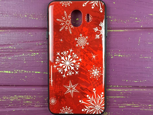Накладка Samsung J4(18) Snowflake