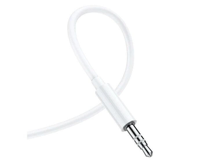 Кабель AUX Borofone BL18 3.5 to Lightning (1m) white