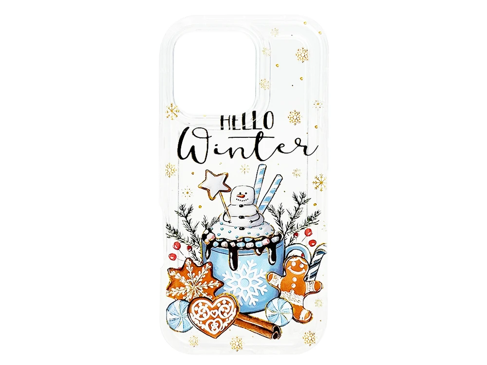 Силікон Clear Hello Winter iPhone 16 Pro