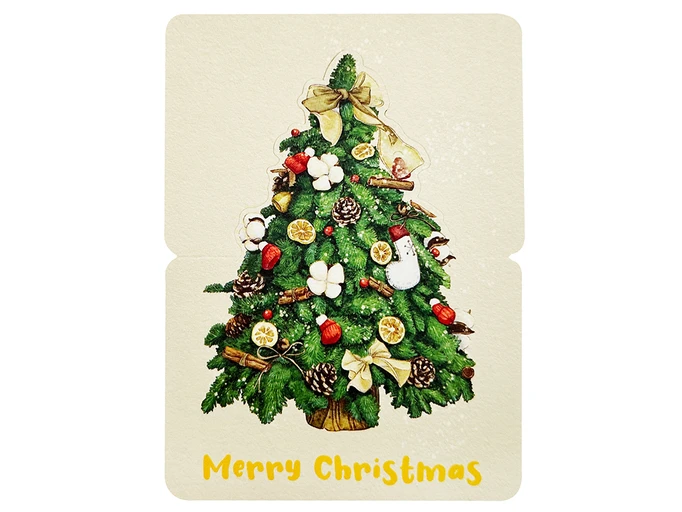 Листівка Новорічна Merry Christmas Christmas tree