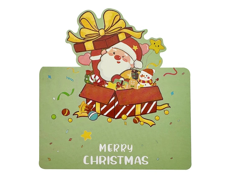 Листівка Новорічна + Envelope Merry Christmas Present