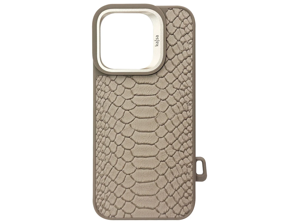 Kajsa Snake Pattern MagSafe iPhone 16 Pro desert titanium
