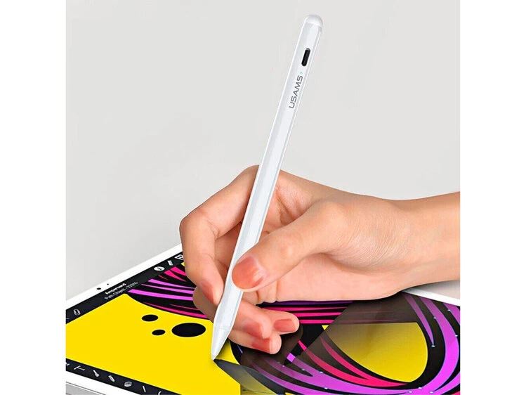 Стилус Usams US-ZB135 Active Touch iPad white