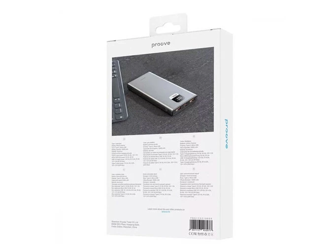 Повербанк Proove Guardian 10000mAh 22.5W черный