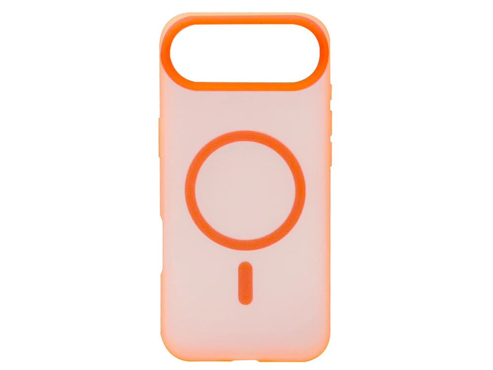 Накладка Silicone Matt MagSafe iPhone 17 Air neon orange