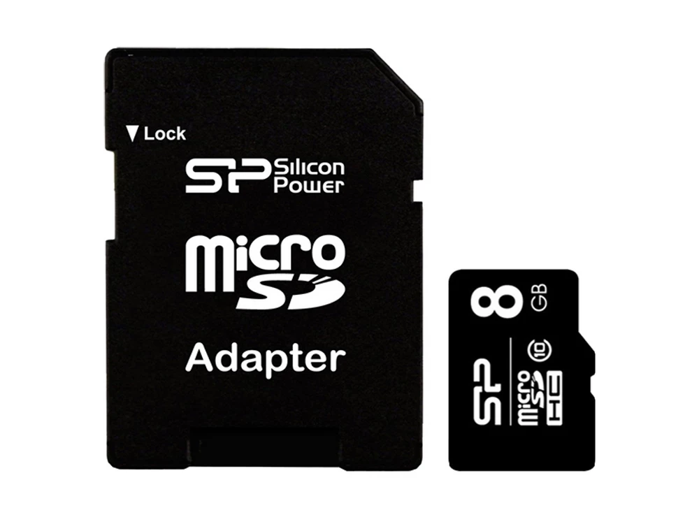 Карта пам&#039;яті Wibrand 8Gb (10) + adapter