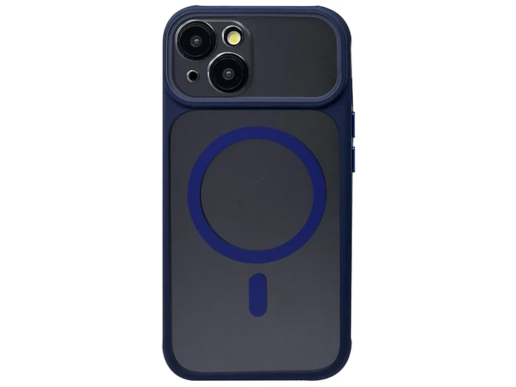 Shadow Gloss Camera Protection MagSafe iPhone 15 blue