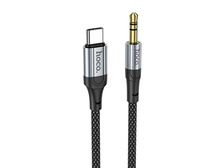 Кабель AUX Hoco UPA26 3.5 to Type C (1m) black