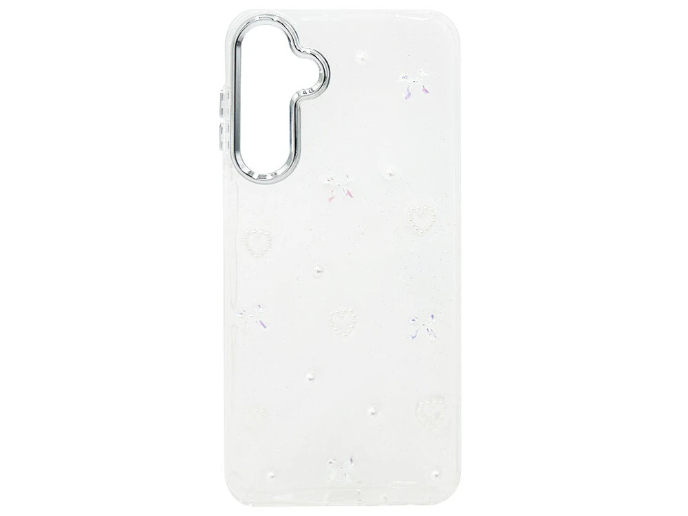 Накладка Золотий Пил 3D Metal Frame Samsung A16 bow/heart clear