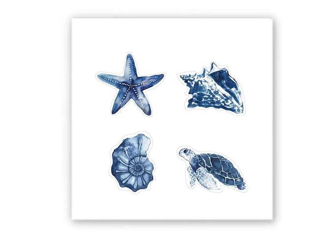 Набор 3D стикеров Stix мини sea vibe темно-синий