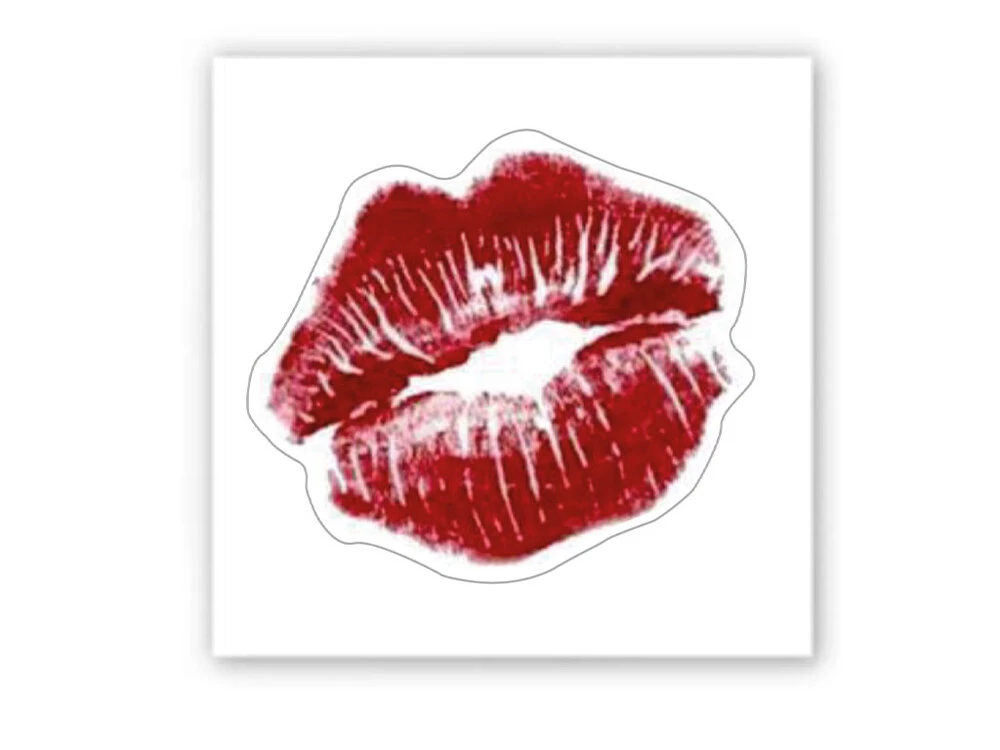 3D стикер Stix красный поцелуй