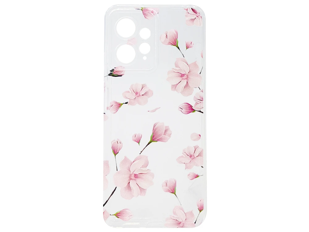 Силікон Clear Camera Protect Redmi Note 12 magnolia pink flower