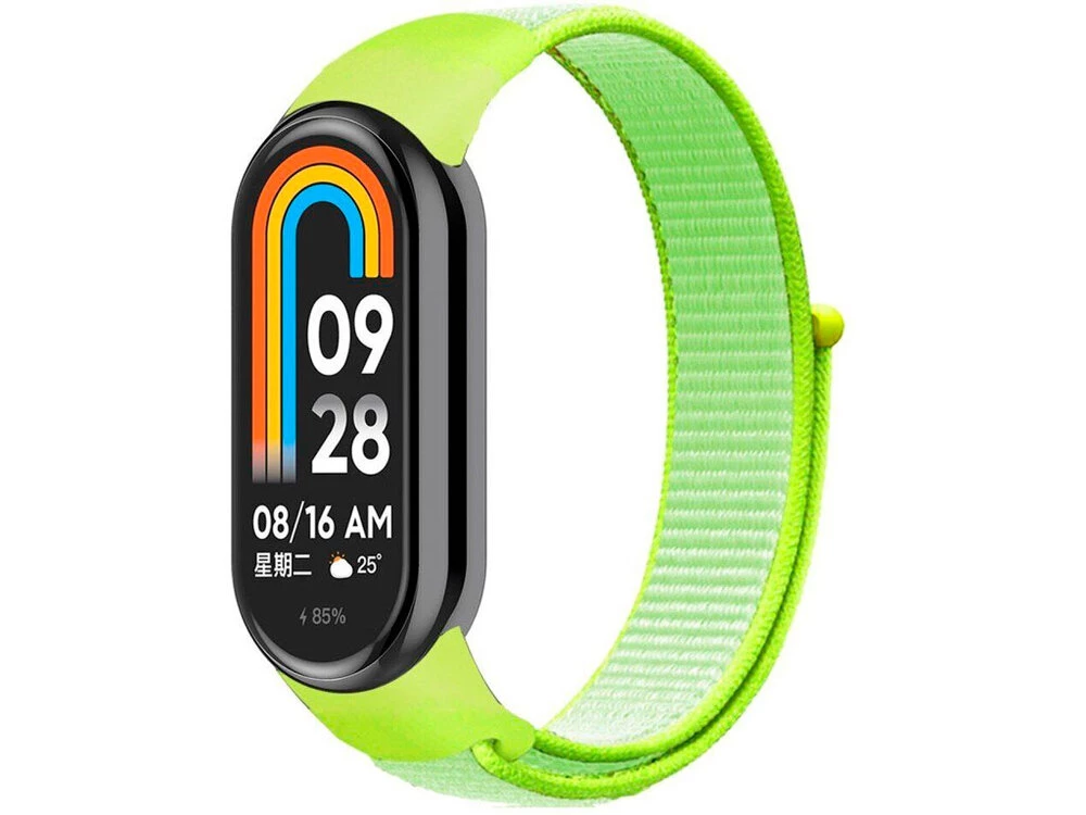 Ремінець Nylon Mi Band 8/9/10 lime green