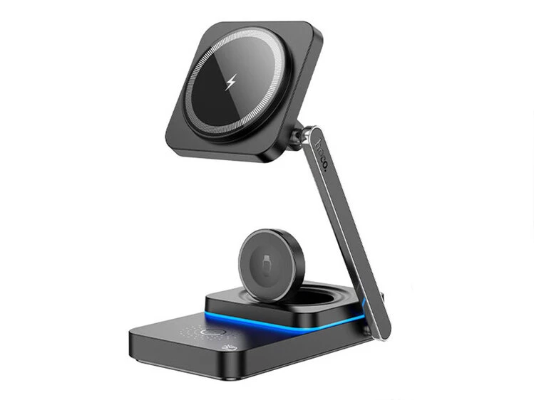 Wireless Charger Hoco CQ10 3in1 15W Type-C black