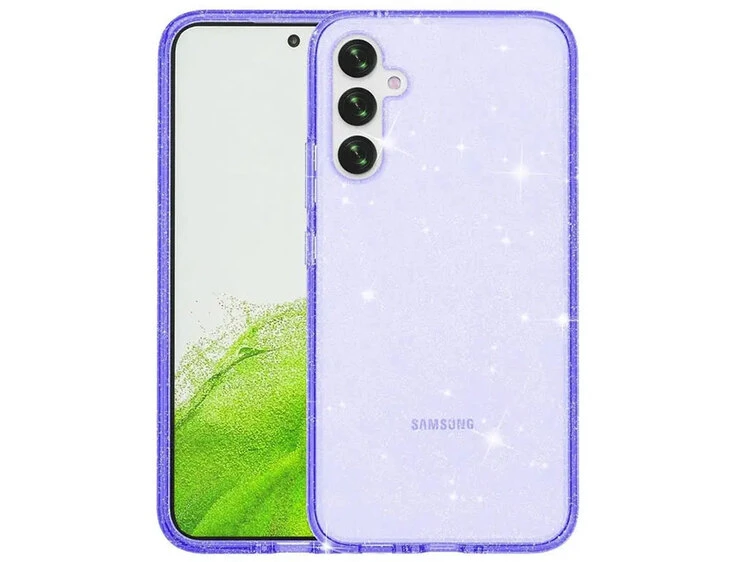 Накладка Shiny dust clear Samsung A16 purple