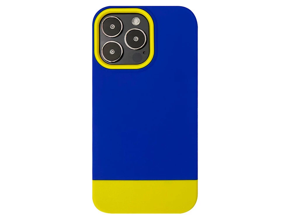 Накладка Bichromatic iPhone 13 Pro blue/yellow