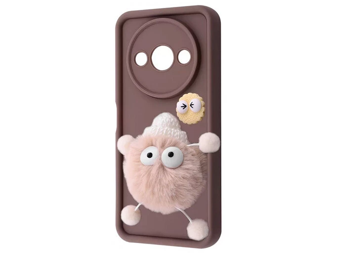 TPU 3D Fluffy Toy Camera Redmi A3 brown