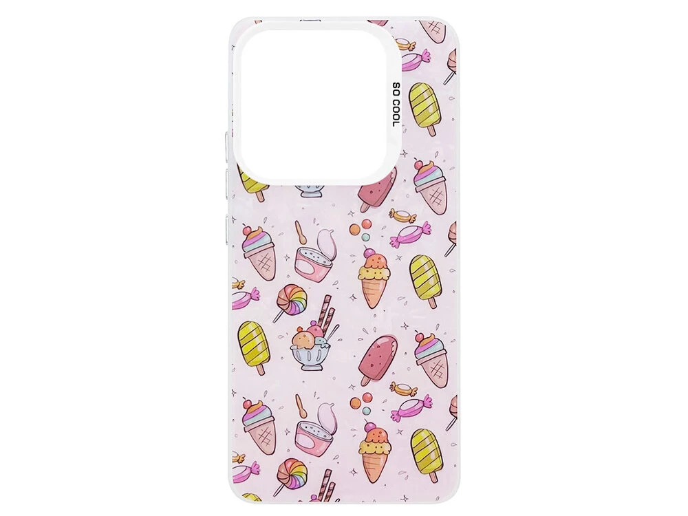 Накладка So Cool Print Glitter Shell Redmi Note 14 ice cream