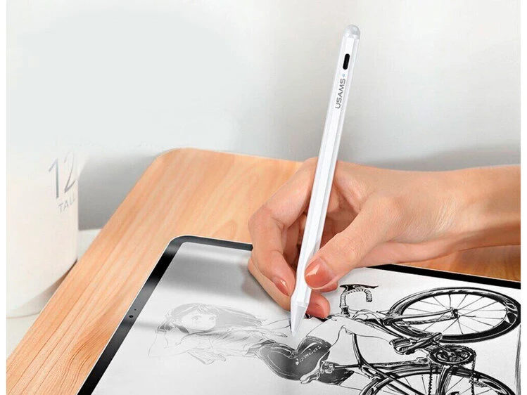 Стилус Usams US-ZB135 Active Touch iPad white