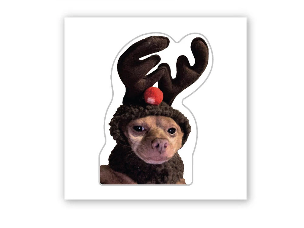 3D стикер Stix Новый год собака