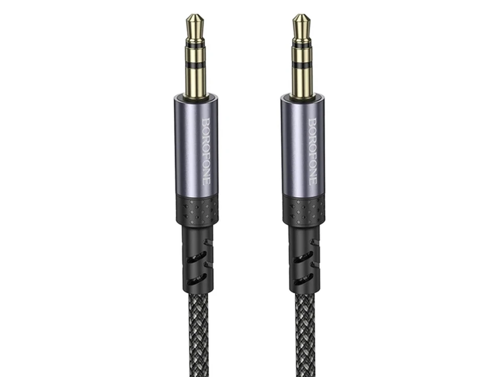 Кабель AUX Borofone BL24 3.5 to 3.5 (1m) gray