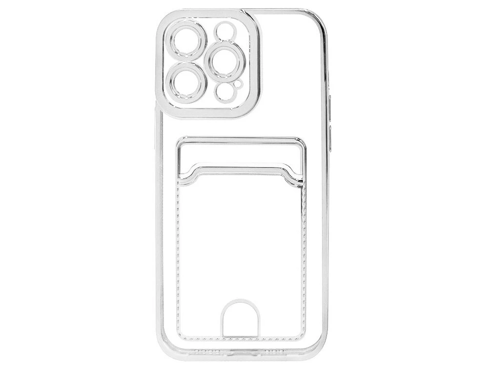 Cosmic Силікон Camera Card Case iPhone 14 Pro Max silver
